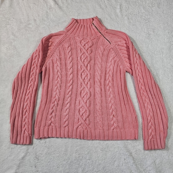 Ralph Lauren Sweaters - Ralph Lauren Lauren Womens Pink Cotton  Sweater Size XL